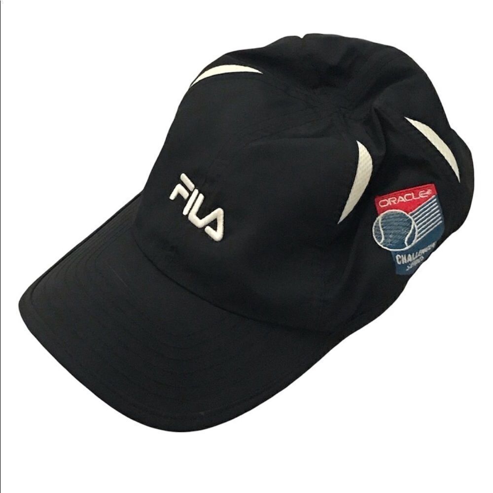Fila Oracle Challenger Series Black and White Baseball Hat
